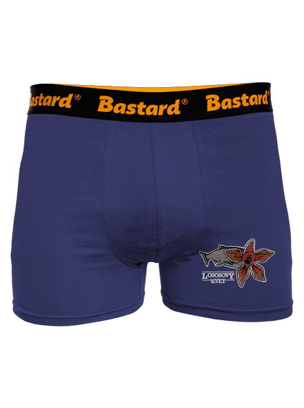 Lososový kvet boxerky Blue Navy