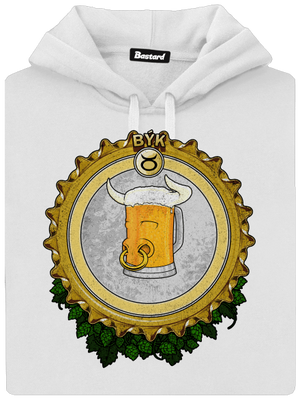 Pivný horoskop: Býk dámska mikina klokanka White