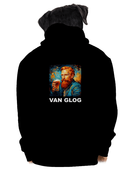 Van Glog pánska mikina na zips Black
