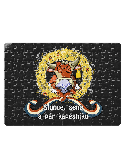 Slunce, seno a pár kapesníků puzzle White