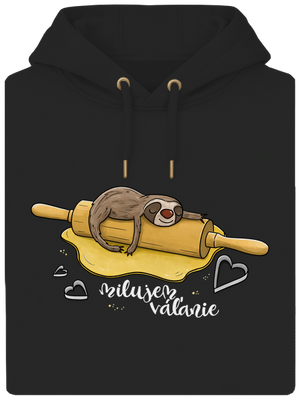 Milujem váľanie unisex mikina premium Dark Black