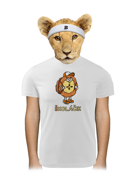 Školáčik detské športové tričko White