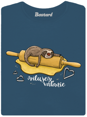 Milujem váľanie dámske tričko prémium Petrol Blue