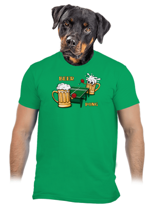 Beer pong pánske tričko Kelly Green