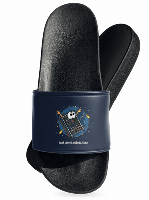 Padá server šľapky Navy