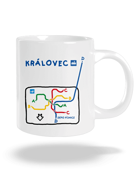 Metro Královec veľký hrnček White