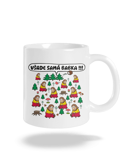 Všade samá babka klasický hrnček White