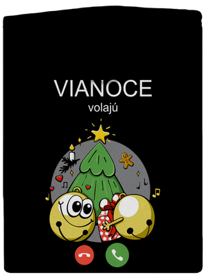 Vianoce volajú pánska mikina na zips Black