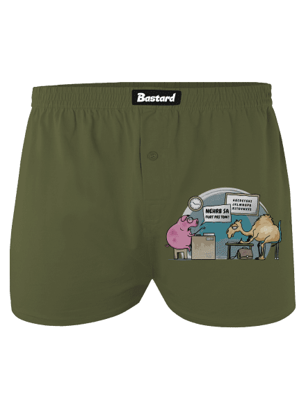 Nehrb sa pánske trenky Khaki