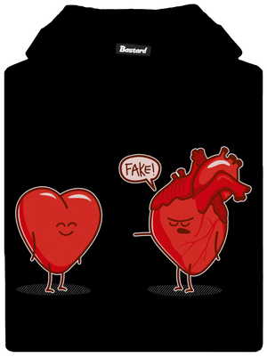 Srdcová záležitosť detská mikina klokanka Black