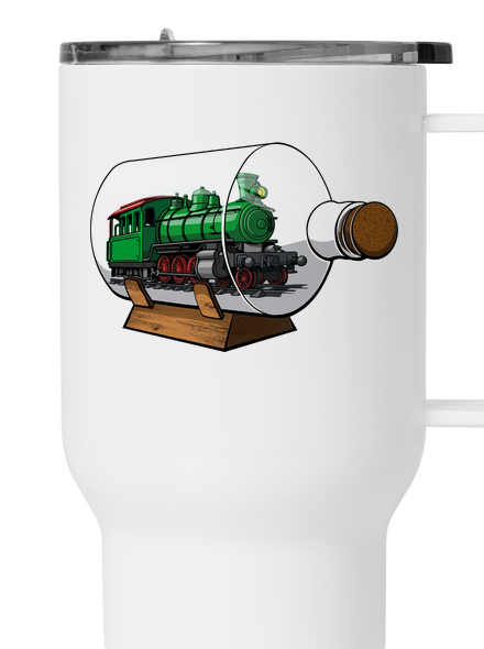 Lokomotíva vo fľaši termohrnček White