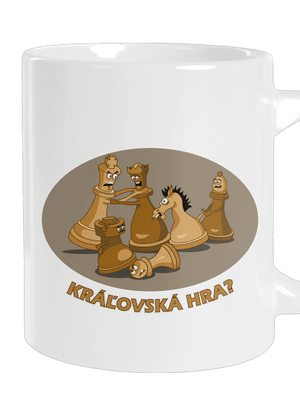 Kráľovská hra veľký hrnček White