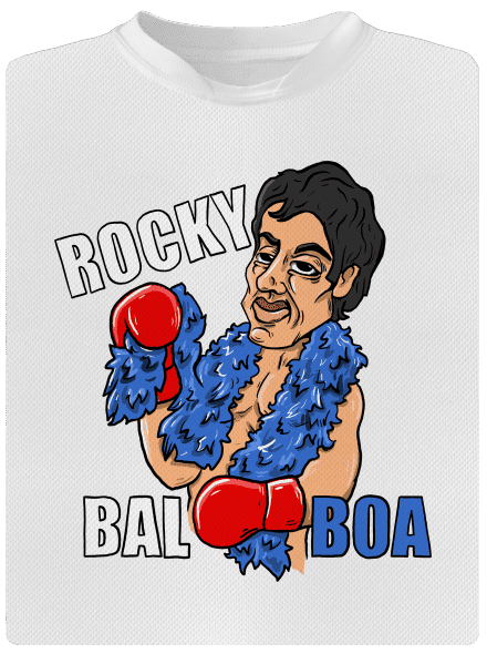 Rocky Bal boa detské športové tričko White