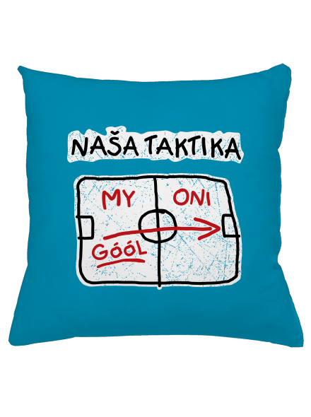 Naša taktika vankúš Blue Turquoise