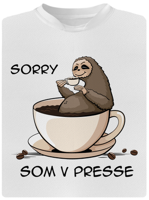 V presse pánske športové tričko White