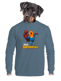 unisex mikina bez kapucne