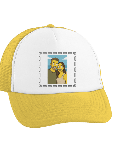 Simpsonovi z vlastnej fotky šiltovka truckerka Sunflower cap