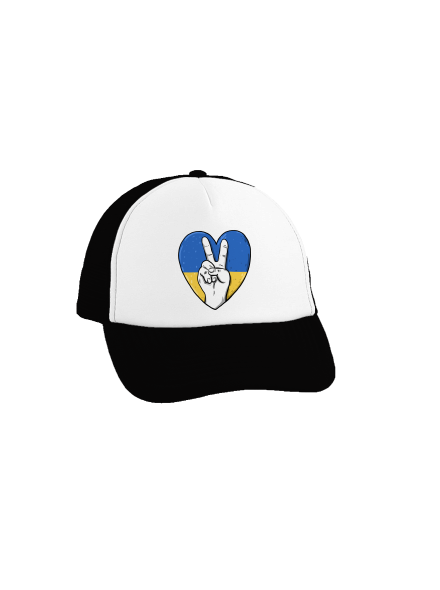 Ukrajina - Mier šiltovka truckerka Black cap