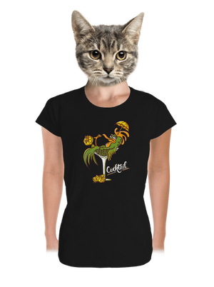 Cocktail dámske tričko prémium Black