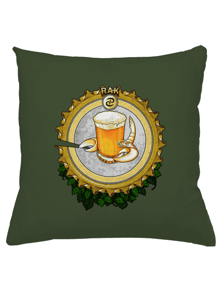 Pivný horoskop: Rak vankúš Olive Green