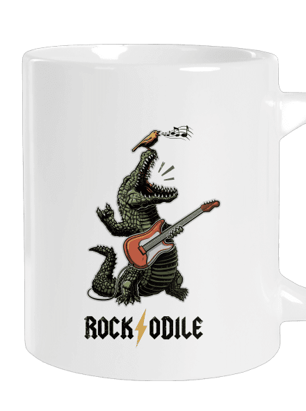 Rockodile veľký hrnček White
