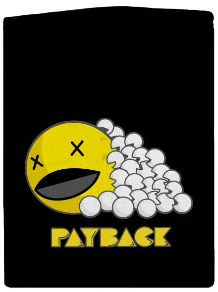 Payback pánska mikina na zips Black