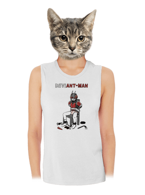 DeviAnt-man dámske tielko voľné White