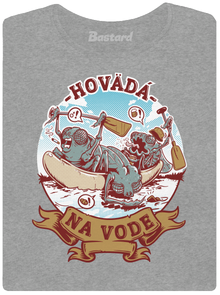 Hovädá na vode dámske tričko Dark Gray Melange