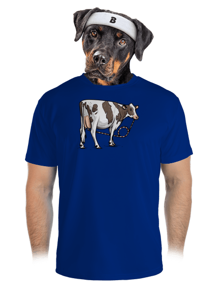 Cow drink pánske športové tričko Royal Blue Mal