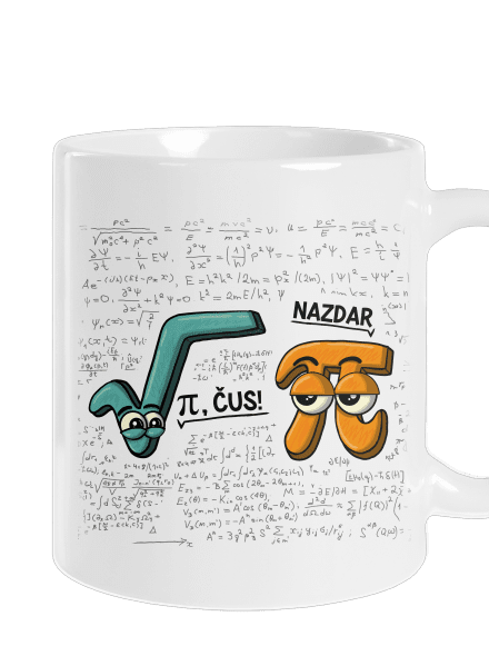 Pí, čus! klasický hrnček White