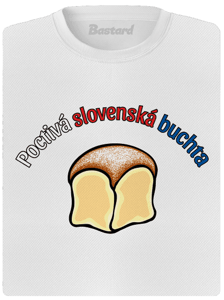 Poctivá buchta a klobása dámske športové tričko White