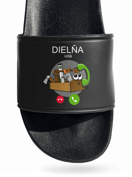 Dielňa volá šľapky Black