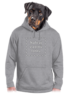 Vlastná potlač pánska mikina klokanka Light Melange