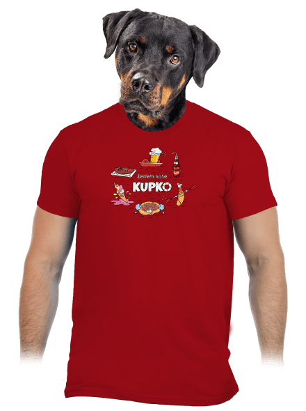 Slovenské kupko pánske tričko Red