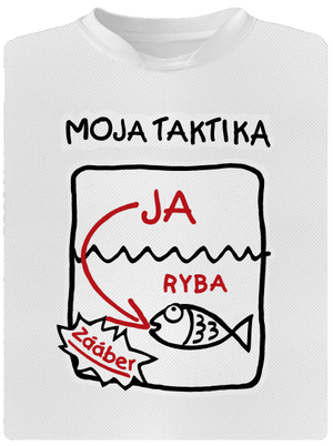 Rybárska taktika detské športové tričko White