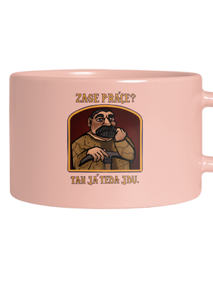 Zase práce? hrnček makronka Pink Macaron