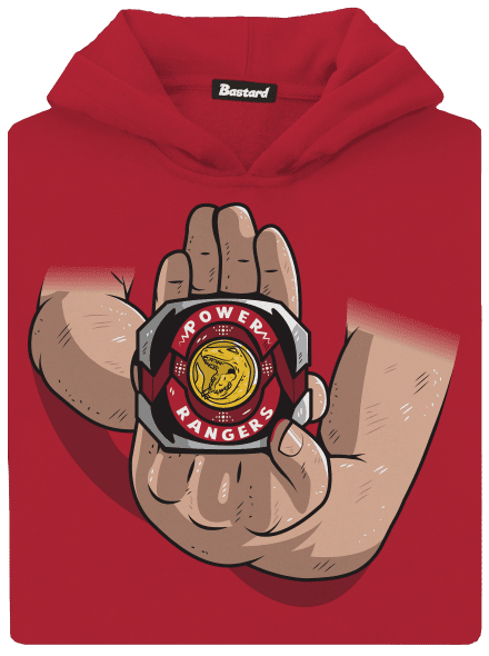 Morfujeme detská mikina klokanka Fire Red