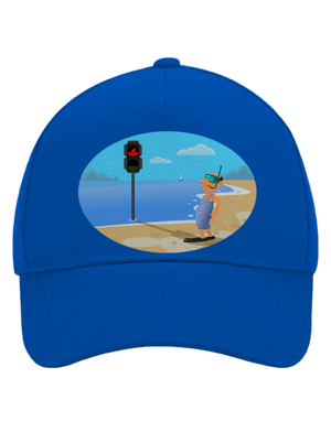 Bezpečné plávanie šiltovka baseballka Bright Royal