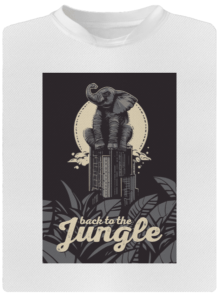 Back to the jungle detské športové tričko White