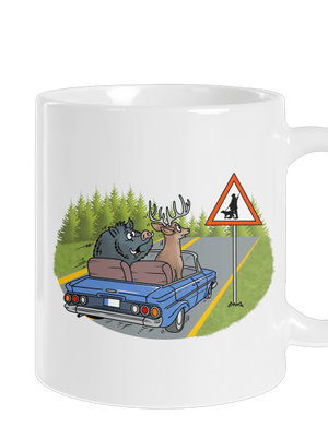 Poľovník klasický hrnček White