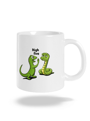 High Five klasický hrnček White