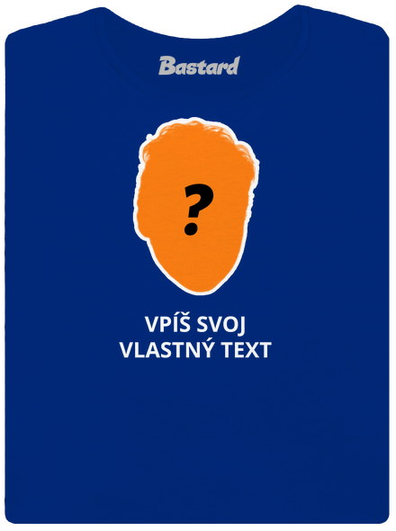 Tvoja hlava dámske tričko s lemom Royal Blue Mal