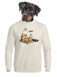 unisex mikina bez kapucne