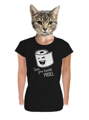 Prdel dámske tričko prémium Black
