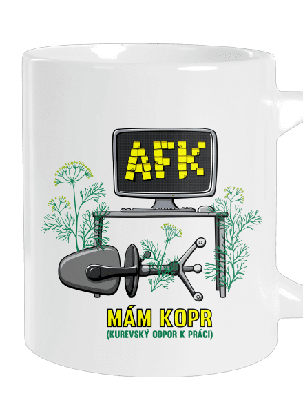 Mám kopr veľký hrnček White