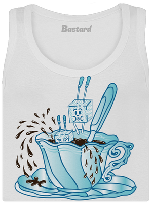 Cukroholik dámske tielko klasické White