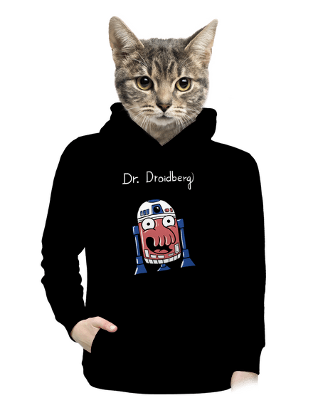 Dr. Droidberg dámska mikina klokanka Black