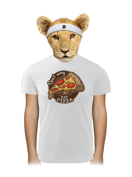 Pizza detské športové tričko White