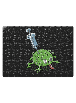 Zapichnutý covid puzzle White