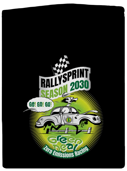 Rallysprint 2030 pánska mikina na zips Black